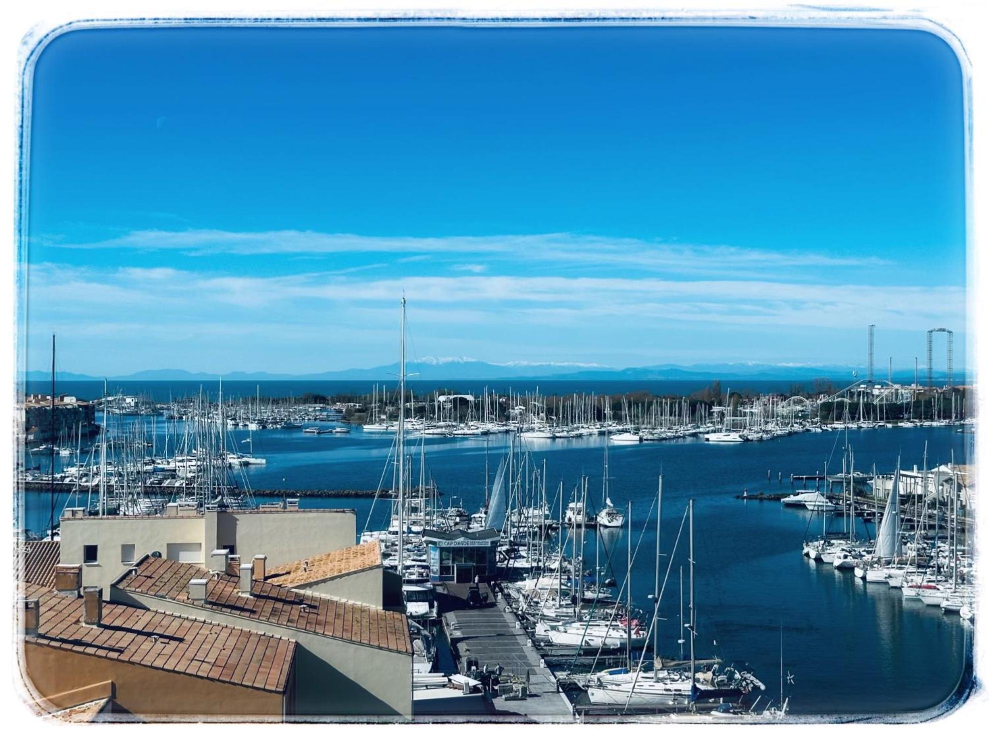 Centre Port,Vue Panoramique,Clim,Balcon,Wifi Lejlighed Agde Eksteriør billede