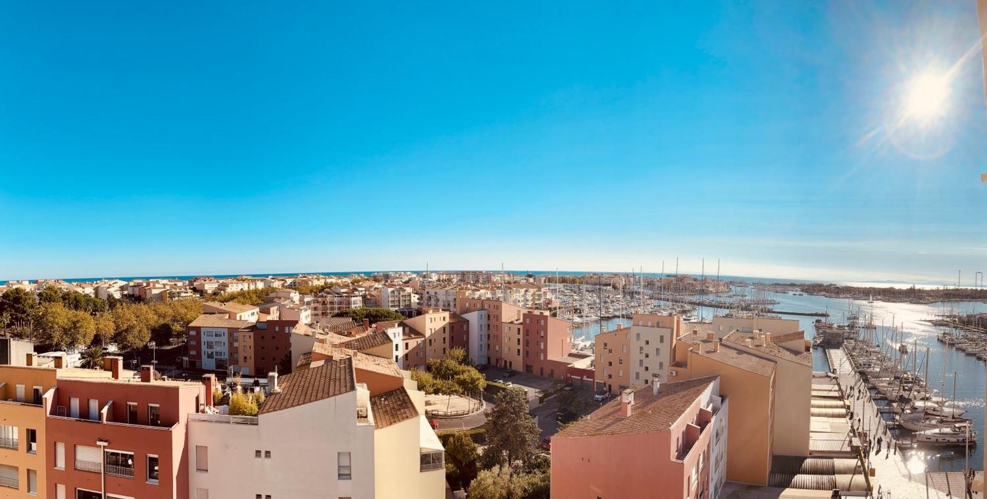 Centre Port,Vue Panoramique,Clim,Balcon,Wifi Lejlighed Agde Eksteriør billede
