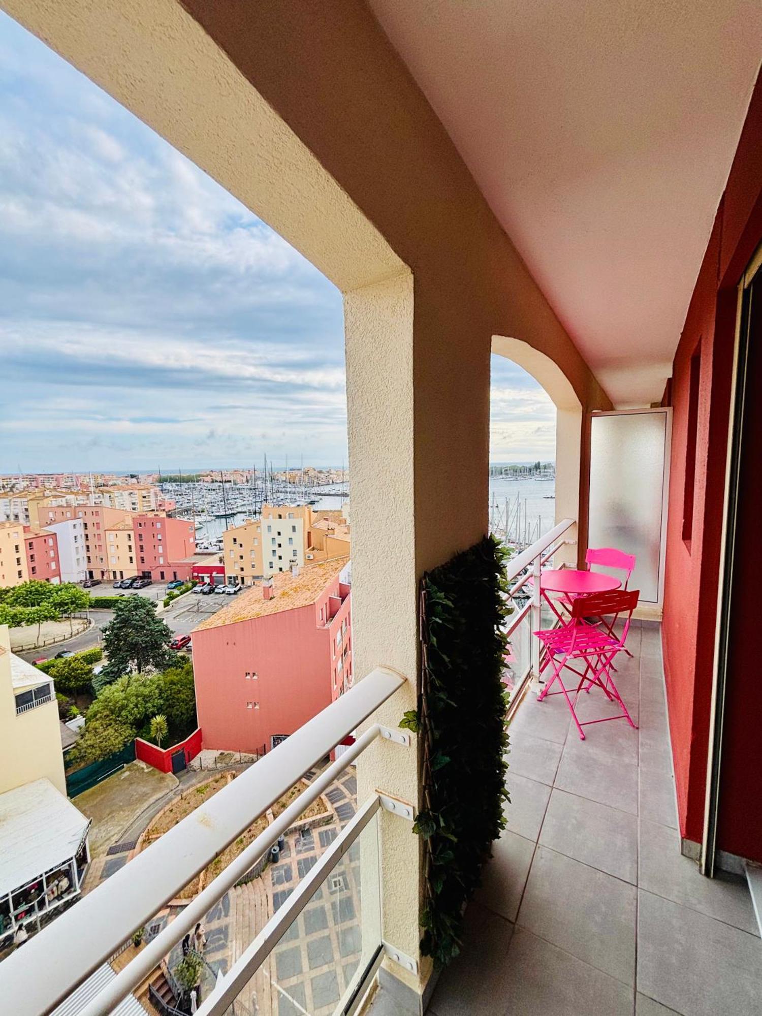 Centre Port,Vue Panoramique,Clim,Balcon,Wifi Lejlighed Agde Eksteriør billede